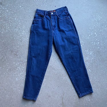Vintage 90s Jeans / Bonjour Jeans Small / Vintage High Waisted Jeans / Navy Blue 90s Jeans / 27 Waist Vintage Jeans / Vintage Blue Jeans 27 