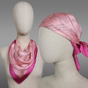 Jacqueline Kennedy Scarf / Metropolitan Museum Of Art / Jackie O Memorabilia / Pink Silk Scarf / Souvenir Scarf 