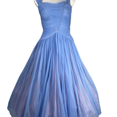 1950’s Blue Chiffon Prom Dress Size XS/S