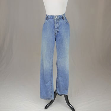 90s Gap Loose Fit Jeans - 34" waist - Button Fly - Light Blue Denim Pants - Vintage 1990s Straight Leg - 32" inseam 