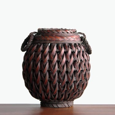 Bamboo Flower Basket | Japanese Hand Craft | Hanaire Vase 