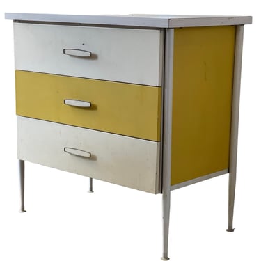 Free Shipping Within Continental US - Vintage Mid Century Modern 3 Drawer Dresser Steel Framed George Nelson in Style of. 