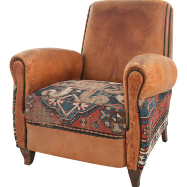 Vintage Italian Leather Club Chair