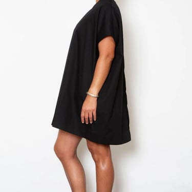 SBJ Austin Mary Dress - Black Poplin/Espresso