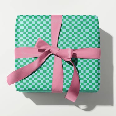 Wavy Checkerboard Gift Wrap Sheets