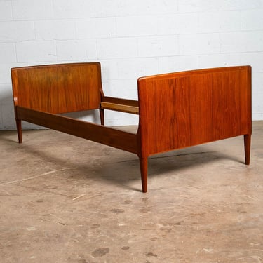 Mid Century Modern Bed Frame Small Single Johannes Norgaard Teak Headboard