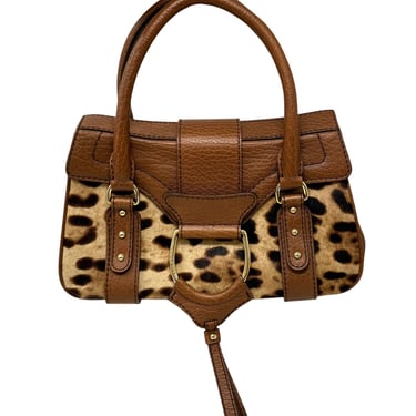 Dolce & Gabbana Cheetah Print Top Handle Bag