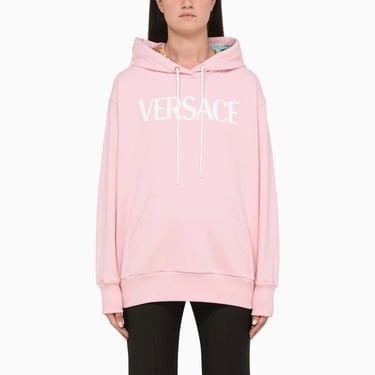 Versace Pink hoodie with I Ventagli print