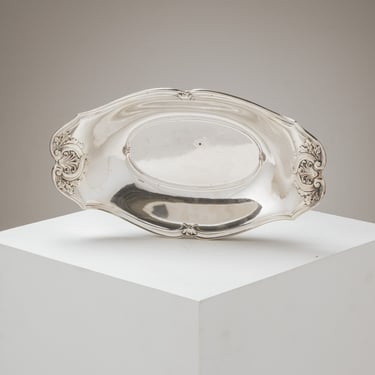 CORBEILLE À PAIN, MÉTAL ARGENTÉ, ART DÉCO, 1930s