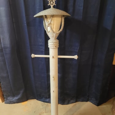 Aluminum Outdoor Light Post with Nautical Details 51.5"x17"