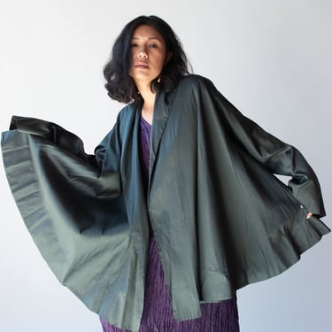 Slate Silk Coat | Romeo Gigli SS 1990 