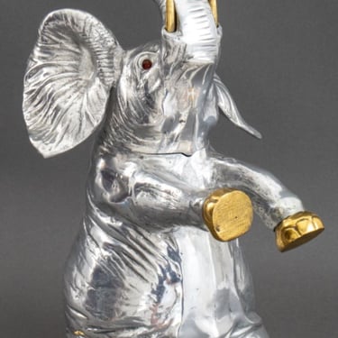 Arthur Court Silvered &amp; Gilt Elephant Ice Bucket