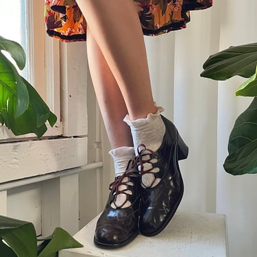 90s Gucci Lace-Up Oxford Heels