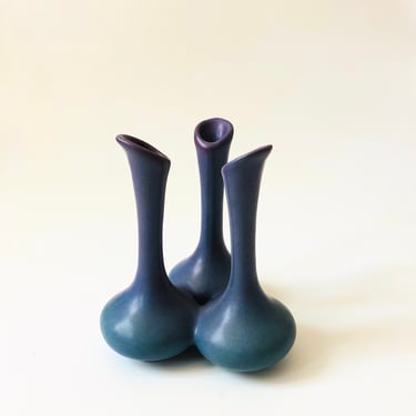 Van Briggle Pottery Triple Vase 