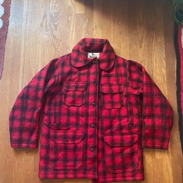Vintage Woolrich Buffalo Check Hunting Jacket, Size 40 