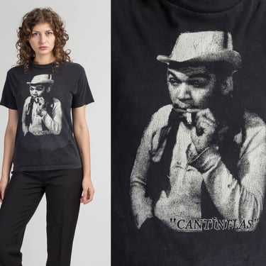 Vintage Cantinflas T Shirt - Small | 90s Mexican Comedian Mario Moreno Graphic Tee 