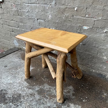 Handmade Adirondack Side Table