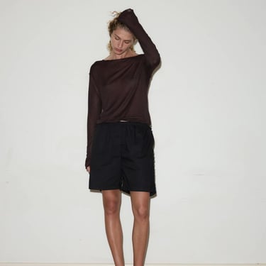 Deiji Studios KNIT LONG SLEEVE - MAHOGANY