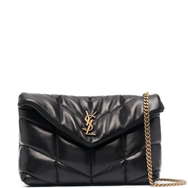 Saint Laurent Women Puffer Toy Leather Shoulder Bag