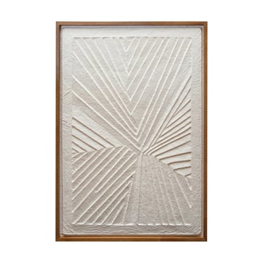 BMV Oak Wood Framed Handmade Paper Wall Decor (in store or curbside only)