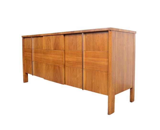 Walnut Long Dresser or Credenza John Widdicomb Mid Century Modern 