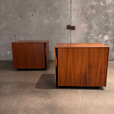 Mid Century Modern Set of 2 California Nightstands by John Kapel