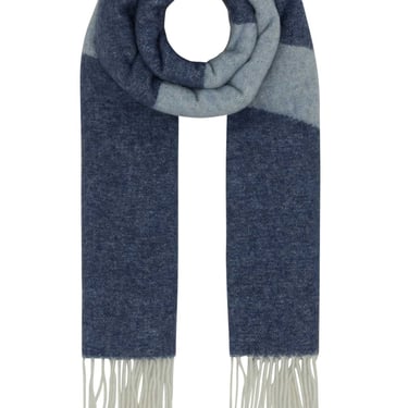 A.P.C. Men Blue Wool Blend Malo Scarf