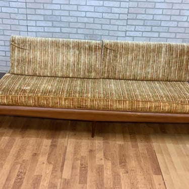 Mid Century Modern Adrian Pearsall Oak Daybed Sofa with Floating End Tables