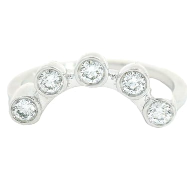 The Cassiopeia Ring Crown - White Diamonds & White Gold