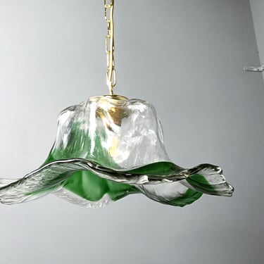 Vintage murano glass pendant light, for Mazzega, 1960s - italian pendant light - murano glass chandelier 