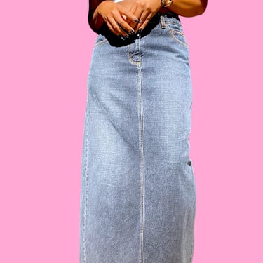 Denim DKNY Maxi Skirt