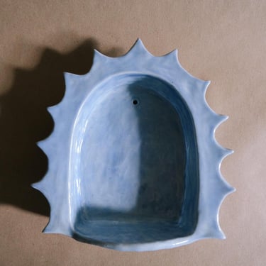 Ceramic Wall Altar in Blue Rays 