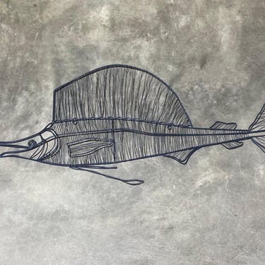 Wire Sailfish Wall Art 