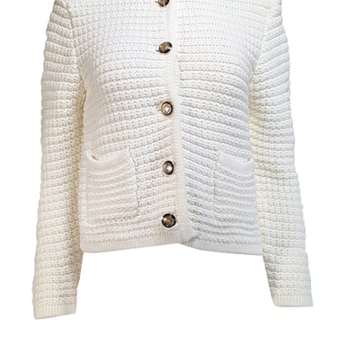 Ba&sh - Ivory "Gaston" Knit Cardigan Sz L