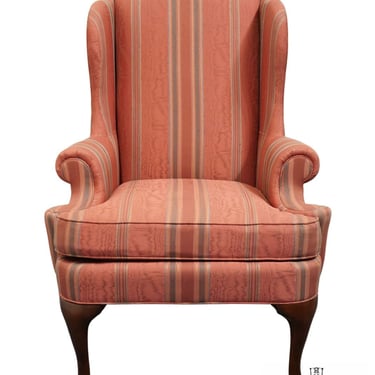 THOMASVILLE FURNITURE Traditional Salmon Upholstered Accent Wingback Chair 