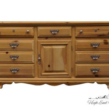 VAUGHAN OF VIRGINIA Solid Knotty Pine Rustic Americana 67" Triple Door Dresser 770-03 - Natural Finish 