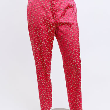 Floral Jacquard Satin Pant