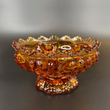 Fenton Amber Hobnail 6-Candle Holder - Number 3541569, Perfect for Home Decor 