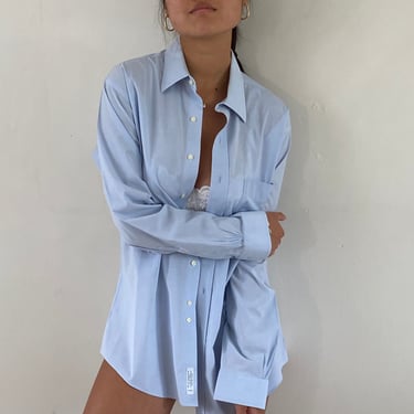 RESERVED vintage Brooks Brothers cotton ice blue button down boyfriend shirt | XL