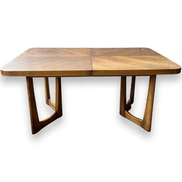 Mid Century Danish Modern Oak Pedestal Dining Table by Lane TEAK BRASILIA MCM