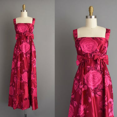 vintage 1950s dress | Bullock's Wilshire Rose Dress | Small | 