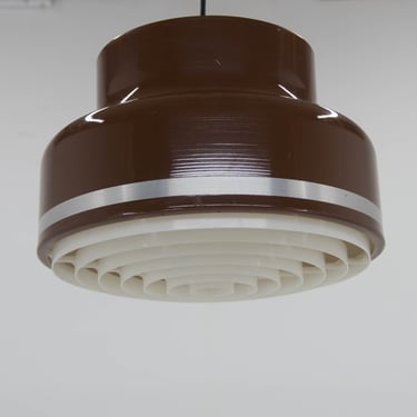 Mid-Century Design Pendant, 1970s / Vintage Pendant Light / Brown 