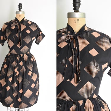 1950s Gradient Geometry dress 