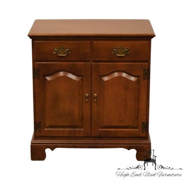 ETHAN ALLEN Heirloom Nutmeg Maple Colonial Early American 26" Governor's Accent Cabinet End Table 10-9003 