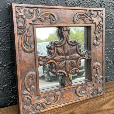 Carved Wood Mirror Made by Pier 1