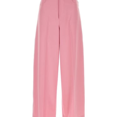 Gucci Woman Pink Wool Wide-Leg Pant