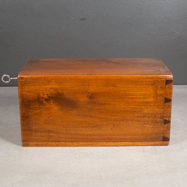Signed Mid-19th c. Wooden Lock Box c.1863