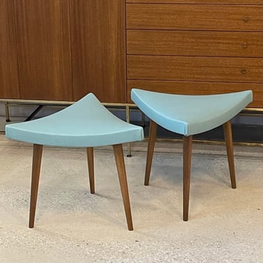 cFsignature Mid-Century Modern Style Triangular Stools