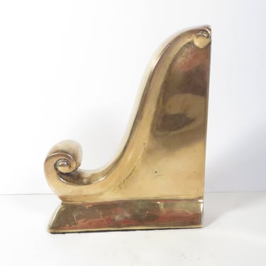 Vintage Brass Architectural Bookend - Brass Bookend 