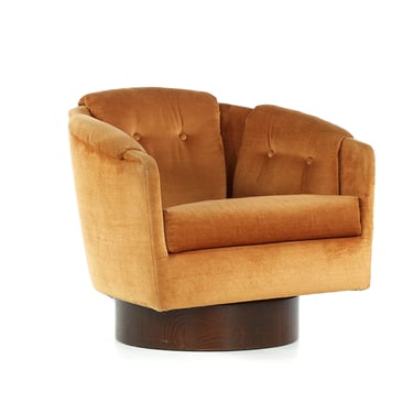 Adrian Pearsall for Craft Associates Mid Century Walnut Swivel Chair - mcm 